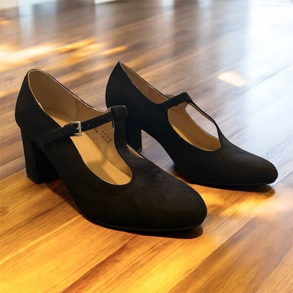 Dream Pairs Shoes - Dream Pairs Black Mary Jane’s T Strap Ankle Chunky 7.5